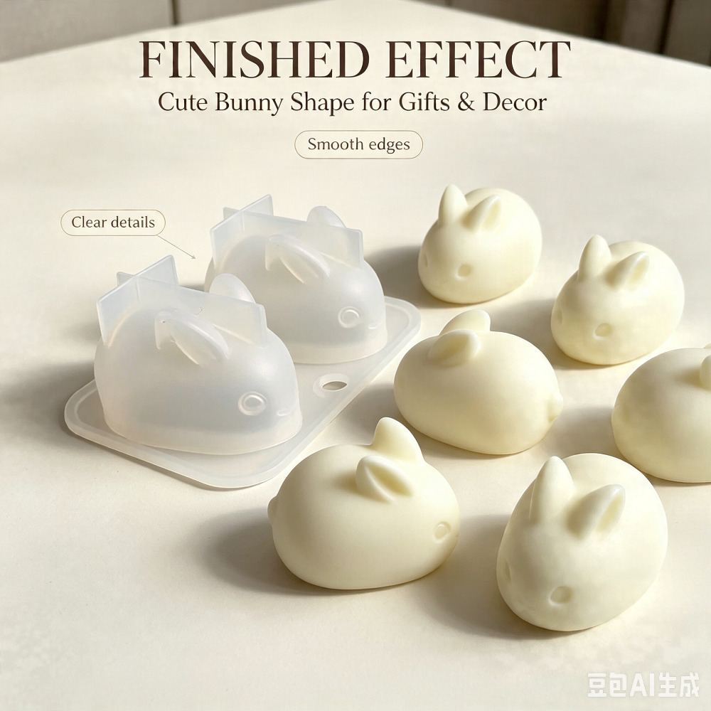 Bunny Cake Mold - قالب سيليكون ثلاثي الأبعاد على شكل