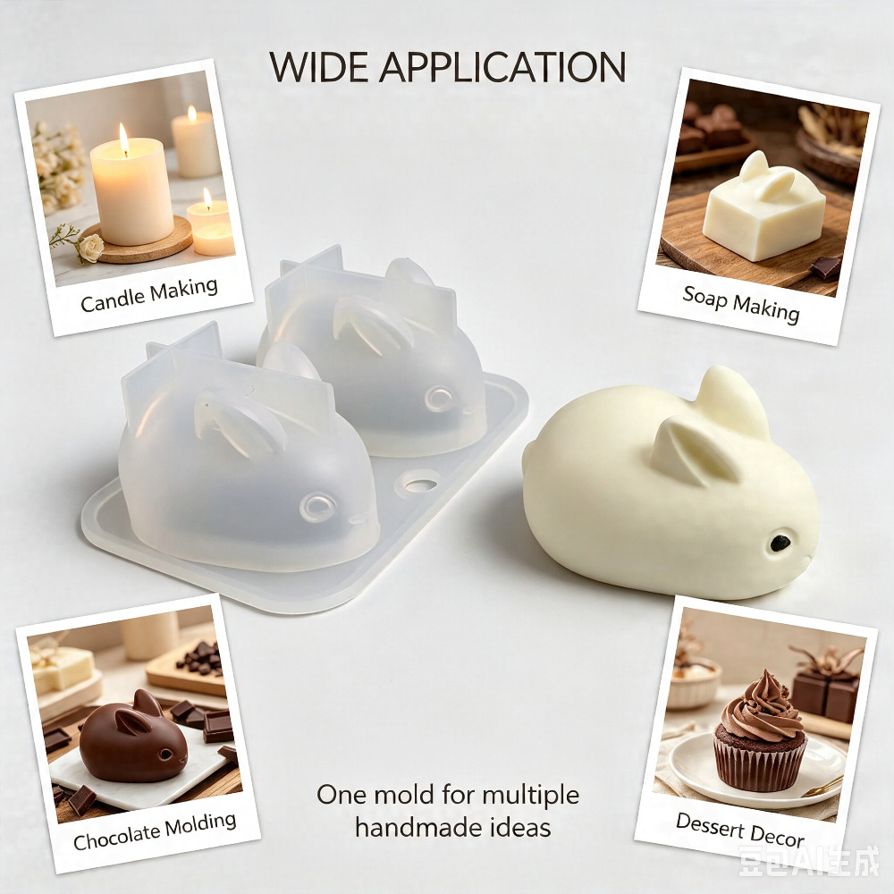 قالب سيليكون ثلاثي الأبعاد على - مراجعة Bunny Cake Mold وسعره