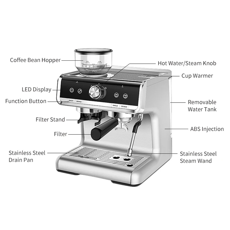 ماكينة قهوة باريستا هوم أوراكل - مراجعة Breville Espresso Barista Express وسعره