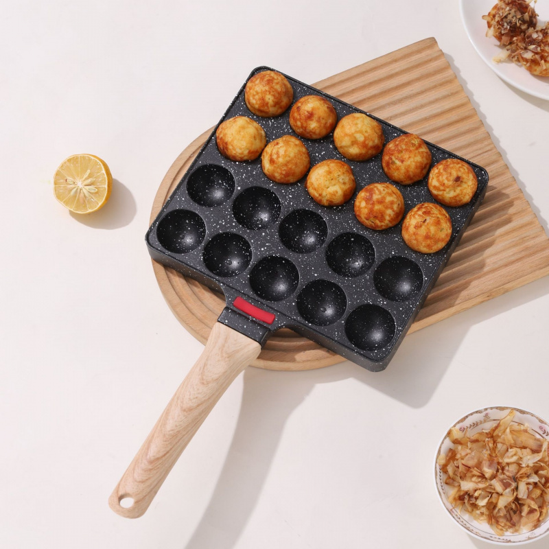 مقلاة تاكوياكي بـ 20 فتحة، صين - مراجعة Takoyaki Grill Plate وسعره